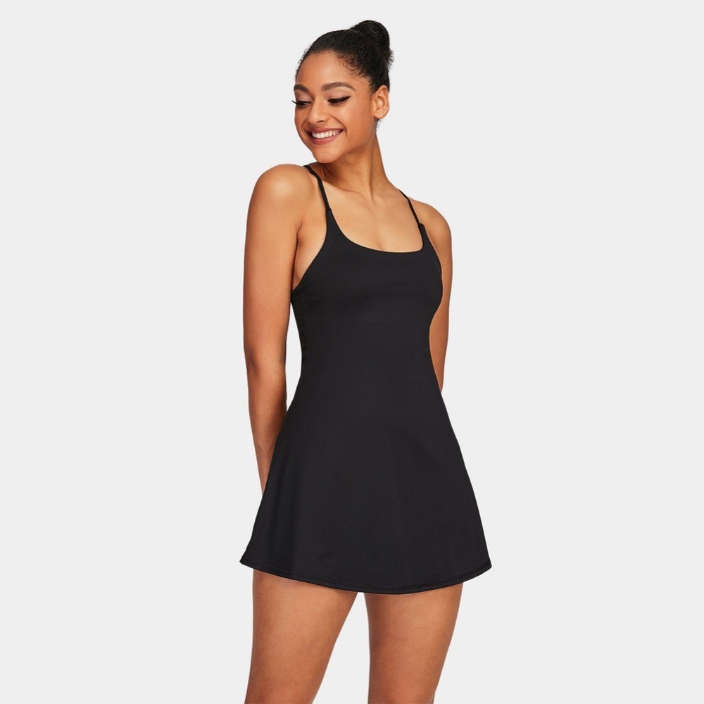 Halara Black Softlyzero Plush Backless Active Dre… - image 2